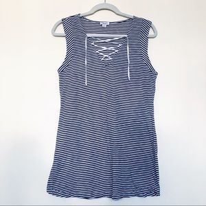 Splendid Navy & White Nautical Stripe Tank